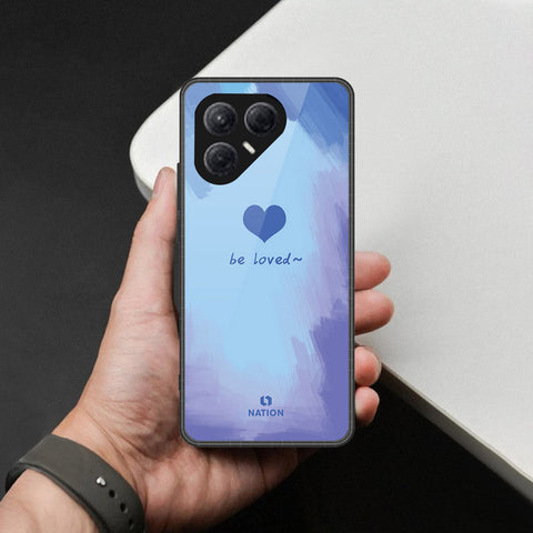 Tecno Pova 7 4G- Onation Heart Series -HQ Ultra Shine Premium Infinity Glass Soft Silicon Borders Case