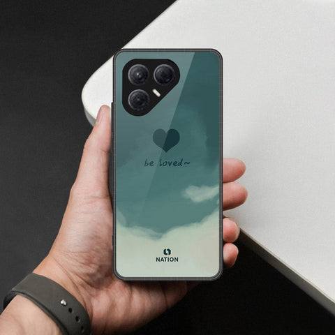 Tecno Pova 7 4G- Onation Heart Series -HQ Ultra Shine Premium Infinity Glass Soft Silicon Borders Case