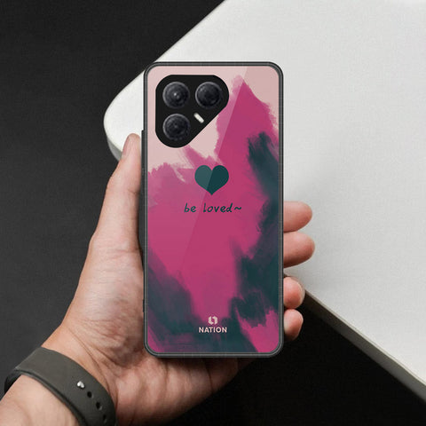 Tecno Pova 7 4G- Onation Heart Series -HQ Ultra Shine Premium Infinity Glass Soft Silicon Borders Case