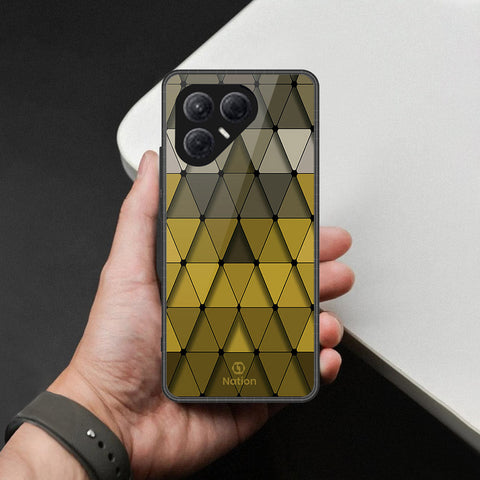 Tecno Pova 7 4G- Onation Pyramid Series -HQ Ultra Shine Premium Infinity Glass Soft Silicon Borders Case