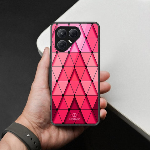 Tecno Pova 7 4G- Onation Pyramid Series -HQ Ultra Shine Premium Infinity Glass Soft Silicon Borders Case