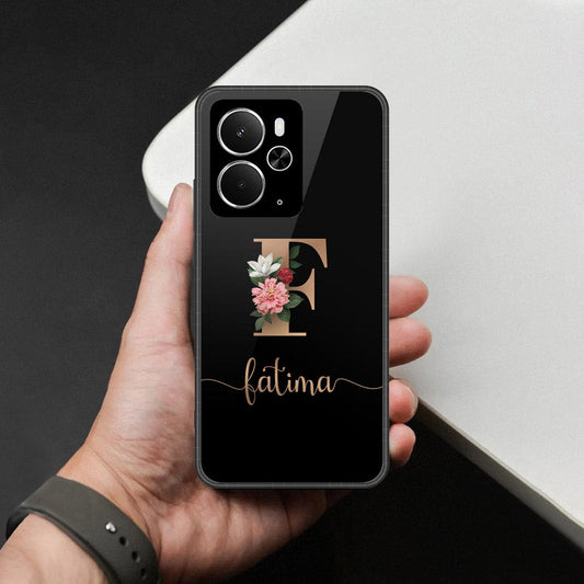 Realme 14T- Personalized Alphabet Series -HQ Ultra Shine Premium Infinity Glass Soft Silicon Borders Case