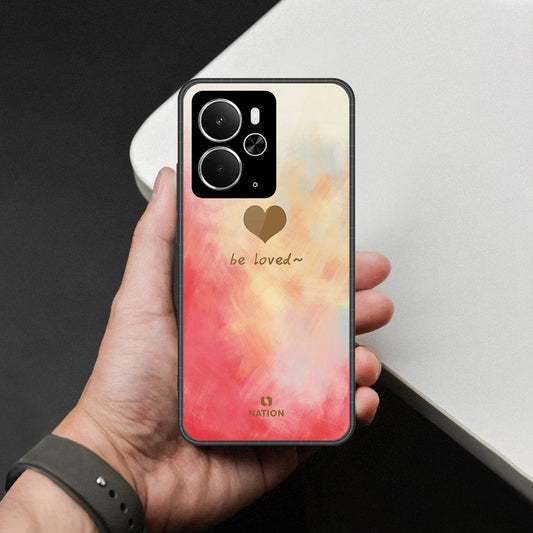 Realme 14T- Onation Heart Series -HQ Ultra Shine Premium Infinity Glass Soft Silicon Borders Case