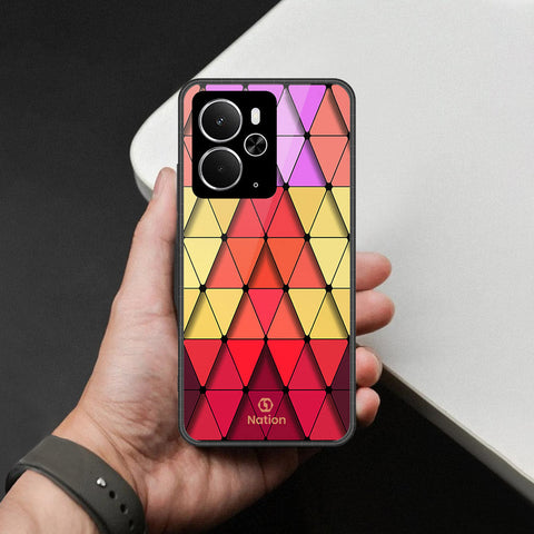 Realme 14T- Onation Pyramid Series -HQ Ultra Shine Premium Infinity Glass Soft Silicon Borders Case