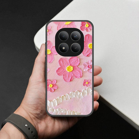 Xiaomi Redmi Note 15 Pro Plus Cover - Floral Series - Design 2 - Pink - HQ Ultra Shine Premium Infinity Glass Soft Silicon Borders Case