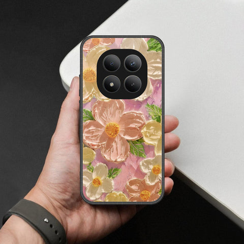 Xiaomi Redmi Note 15 Pro Plus Cover - Floral Series - Design 11 - White & Green - HQ Ultra Shine Premium Infinity Glass Soft Silicon Borders Case