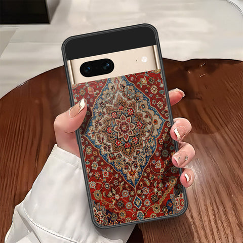 Google Pixel 7 Cover - ONation Persian Rugs Series - HQ Ultra Shine Premium Infinity Glass Soft Silicon Borders Case