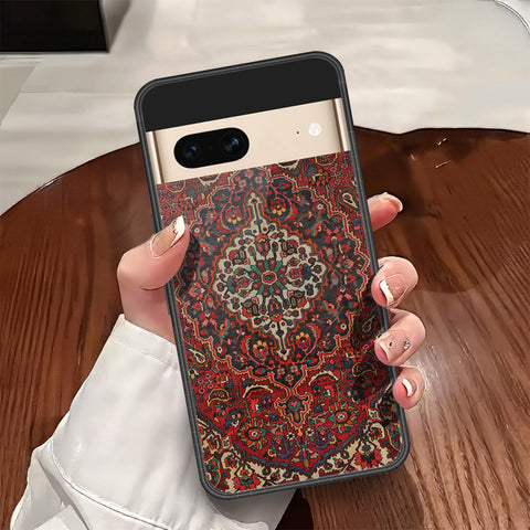 Google Pixel 7 Cover - ONation Persian Rugs Series - HQ Ultra Shine Premium Infinity Glass Soft Silicon Borders Case