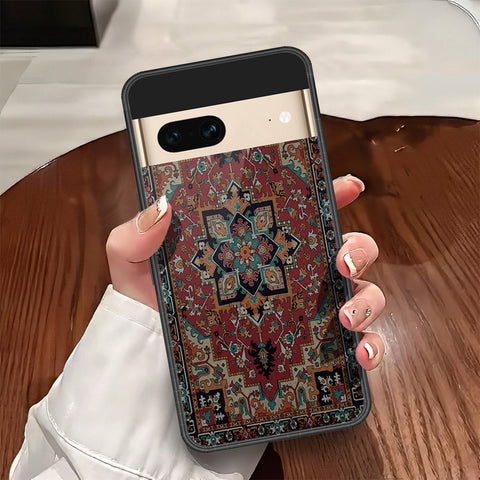 Google Pixel 7 Cover - ONation Persian Rugs Series - HQ Ultra Shine Premium Infinity Glass Soft Silicon Borders Case