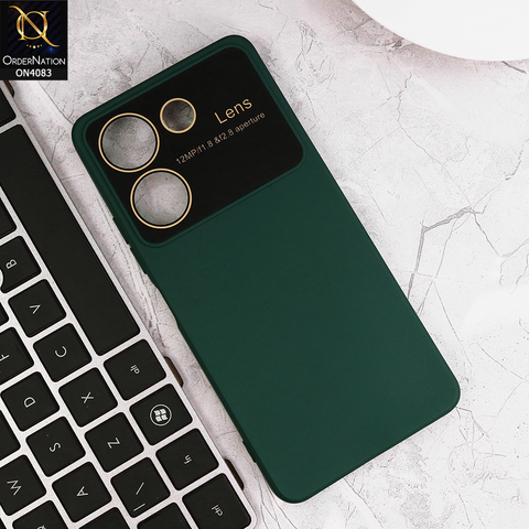 Tecno Camon 20 - Green - Glass Lense Ultra Camera Protection Soft Silicon Case