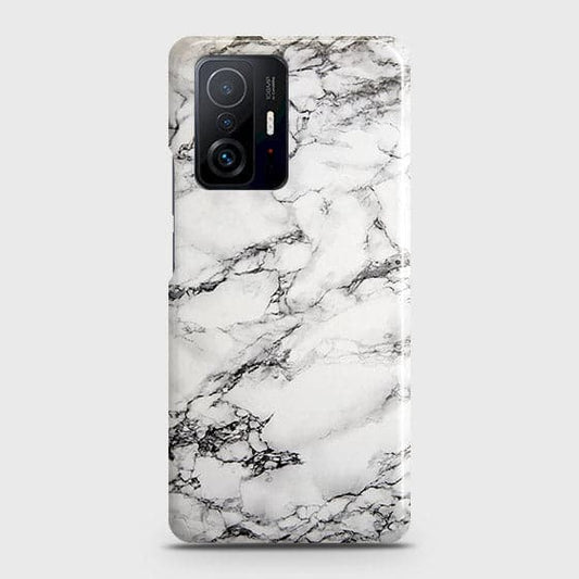 Xiaomi 11T Pro Cover - Matte Finish - Trendy Mysterious White Marble Printed Hard Case with Life Time Colors Guarantee ( Fast Delivery )