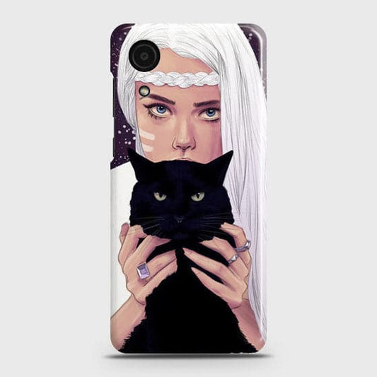 Samsung Galaxy A03 Core Cover - Trendy Wild Black Cat Printed Hard Case with Life Time Colors Guarantee b60 ( Fast Delivery )