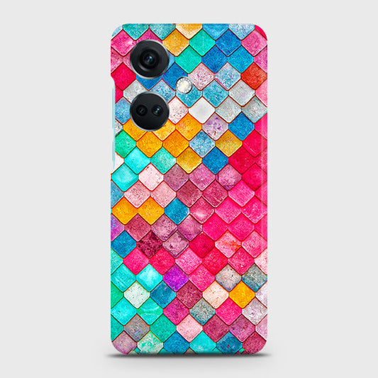 OnePlus Nord CE3 Cover - Chic Colorful Mermaid Printed Hard Case with Life Time Colors Guarantee