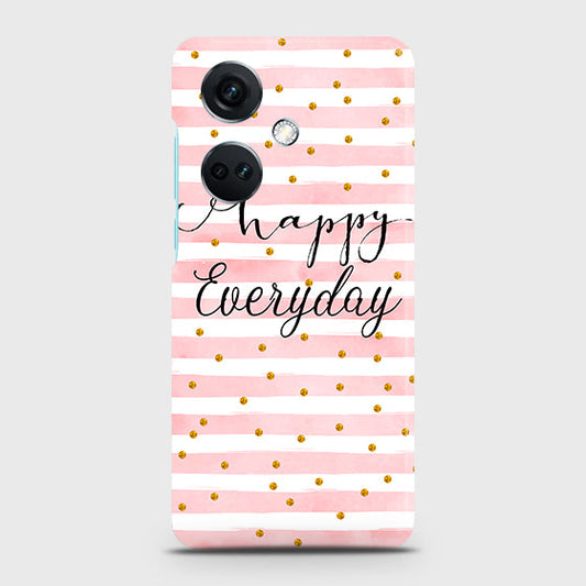 OnePlus Nord CE3 Cover - Trendy Happy Everyday Printed Hard Case with Life Time Colors Guarantee