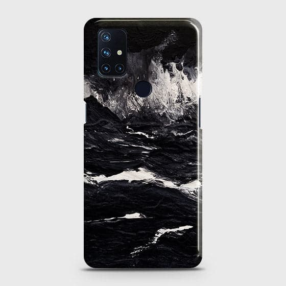 OnePlus Nord N10 5G Cover - Black Ocean Marble Trendy Printed Hard Case with Life Time Colors Guarantee ( Fast Delivery )