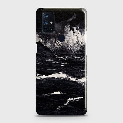 OnePlus Nord N10 5G Cover - Black Ocean Marble Trendy Printed Hard Case with Life Time Colors Guarantee ( Fast Delivery )