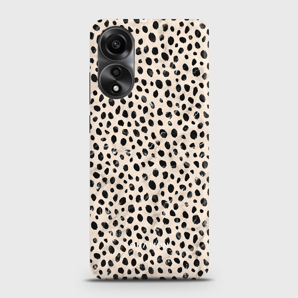 Oppo A58 4G  Cover - Bold Dots Series - Matte Finish - Snap On Hard Case with LifeTime Colors Guarantee (Fast Delivery)(A)