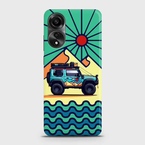 Oppo A58 4G  Cover - Adventure Series - Matte Finish - Snap On Hard Case with LifeTime Colors Guarantee