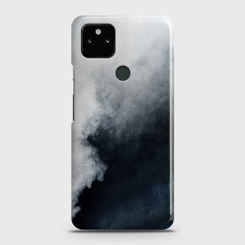 Google Pixel 5a 5G Cover - Matte Finish - Trendy Misty White and Black Marble Printed Hard Case with Life Time Colors Guarantee (Fast Delivery)