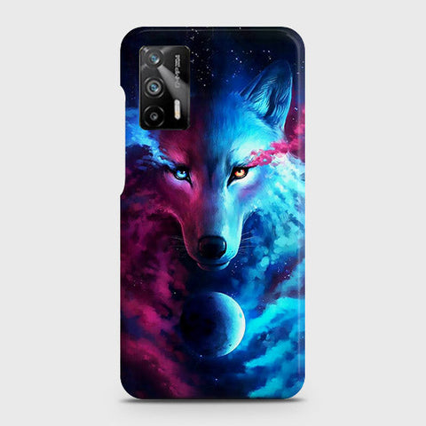 Realme Q3 Pro 5G Cover - Infinity Wolf Trendy Printed Hard Case with Life Time Colors Guarantee