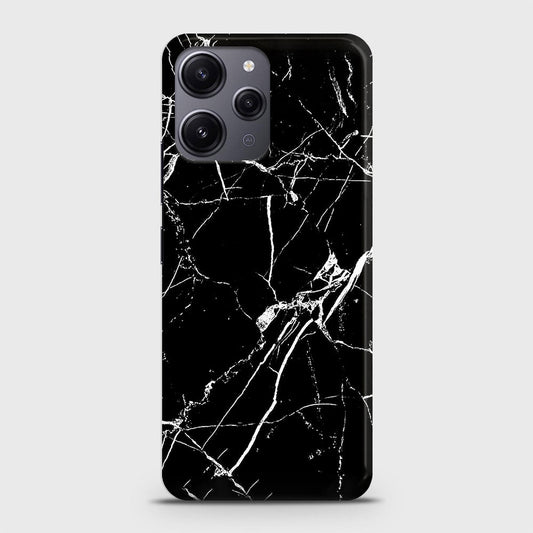 Xiaomi Redmi 12 Cover - Black Modern Classic Marble Printed Hard Case with Life Time Colors Guarantee