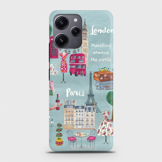 Xiaomi Redmi 12 Cover - London, Paris, New York ModernPrinted Hard Case with Life Time Colors Guarantee