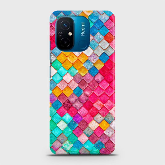 Xiaomi Poco C55 Cover - Chic Colorful Mermaid Printed Hard Case with Life Time Colors Guarantee