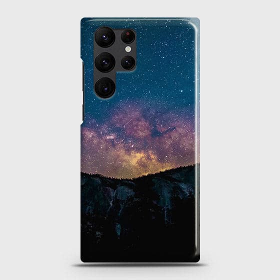 Samsung Galaxy S22 Ultra 5G Cover - Matte Finish - Embrace Dark Galaxy  Trendy Printed Hard Case with Life Time Colors Guarantee ( Fast Delivery )