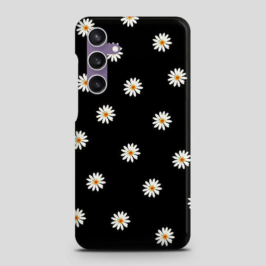 Samsung Galaxy A05s Cover - White Bloom Flowers with Black Background Printed Hard Case with Life Time Colors Guarantee (Fast Delivery)