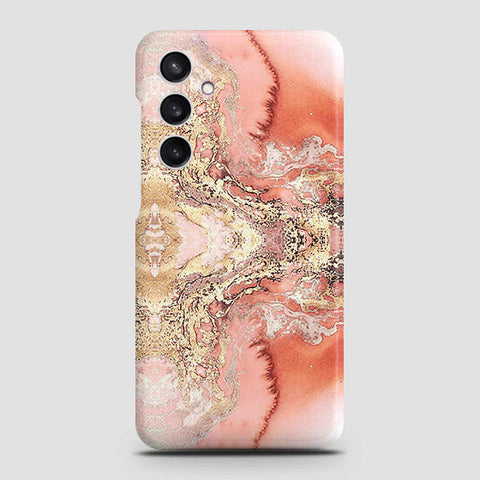 Samsung Galaxy A55 Cover - Trendy Chic Rose Gold Marble Printed Hard Case with Life Time Colors Guarantee (Fast Delivery)