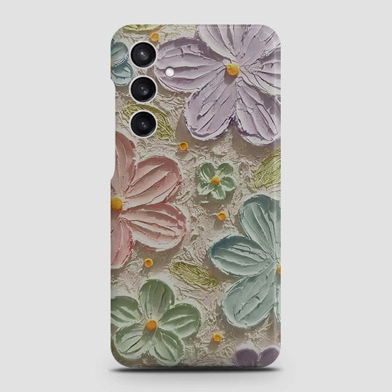 Samsung Galaxy A55 Cover - Floral Series - Design 15 - Blue & Green - Matte Finish - Snap On Hard Case with LifeTime Colors Guarantee (Fast Delivery)
