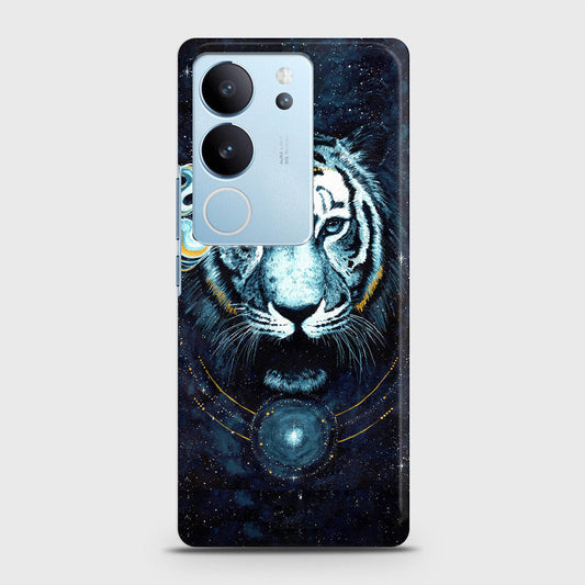 Vivo V29 Cover - Vintage Galaxy Tiger Printed Hard Case with Life Time Colors Guarantee