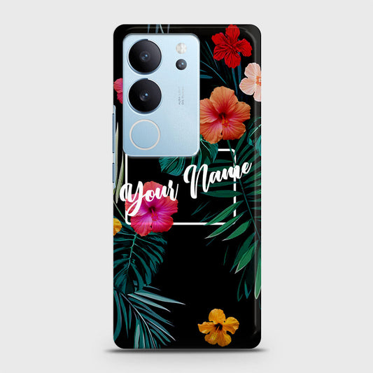 Vivo V29 Pro  Cover - Floral Series - Matte Finish - Snap On Hard Case with LifeTime Colors Guarantee