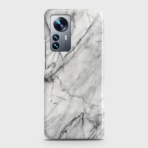 Xiaomi 12 Pro Cover - Matte Finish - Trendy White Floor Marble Printed Hard Case with Life Time Colors Guarantee (Fast Delivery)