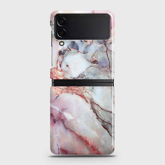 Samsung Galaxy Z Flip 4 5G Cover - Violet Sky Marble Trendy Printed Hard Case with Life Time Colors Guarantee b64 ( Fast Delivery )