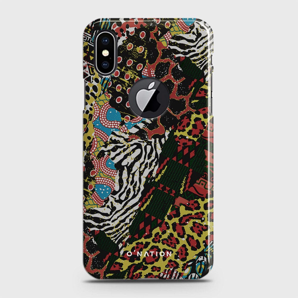 iPhone XS / X with Cut Cover - Bold Dots Series - Matte Finish - Snap On Hard Case with LifeTime Colors Guarantee ( Fast Delivery )
