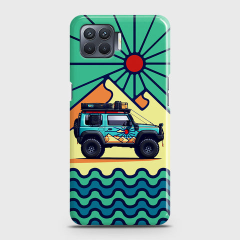 Oppo Reno 4 Lite Cover - Adventure Series - Matte Finish - Snap On Hard Case with LifeTime Colors Guarantee  ( Fast Delivery )