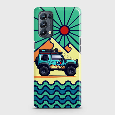 Oppo Reno 5 4G Cover - Adventure Series - Matte Finish - Snap On Hard Case with LifeTime Colors Guarantee (Fast Delivery)(MA)