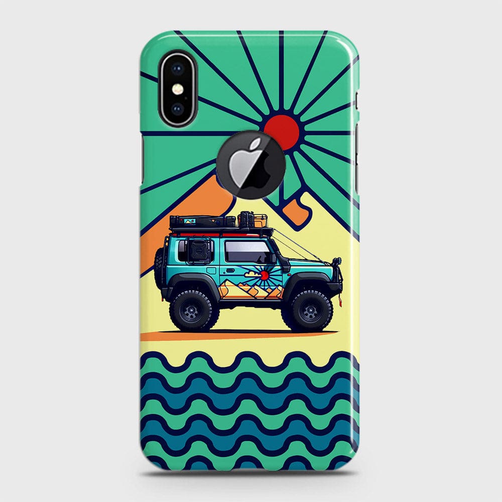 iPhone XS / X with Cut Cover - Adventure Series - Matte Finish - Snap On Hard Case with LifeTime Colors Guarantee ( Fast Delivery )