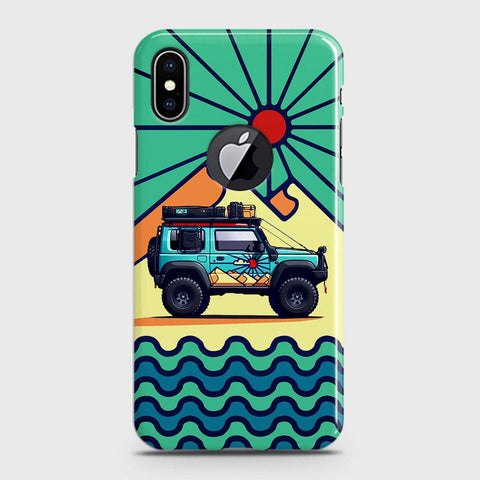 iPhone XS / X with Cut Cover - Adventure Series - Matte Finish - Snap On Hard Case with LifeTime Colors Guarantee ( Fast Delivery )