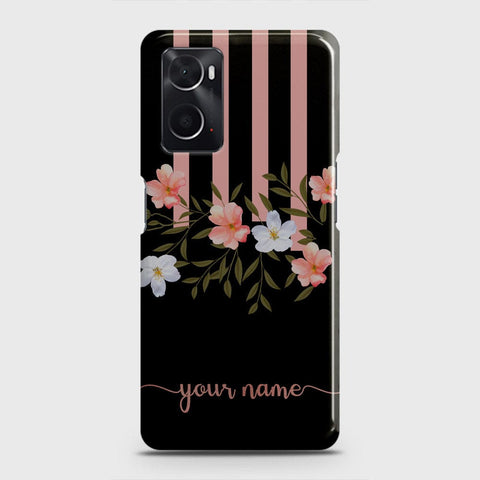 Oppo A96 4G Cover - Floral Series - Matte Finish - Snap On Hard Case with LifeTime Colors Guarantee