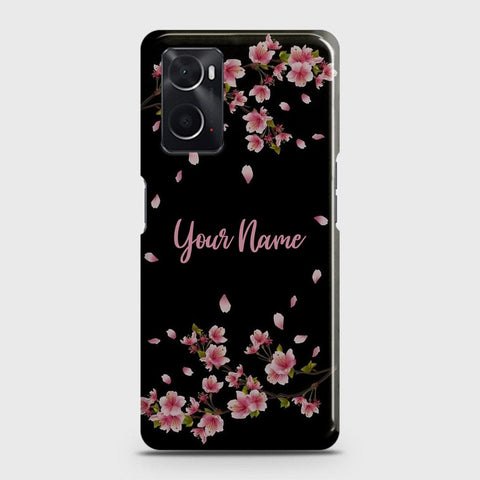 Oppo A96 4G Cover - Floral Series - Matte Finish - Snap On Hard Case with LifeTime Colors Guarantee