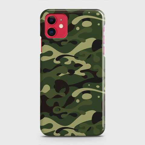 iPhone 11 Cover - Camo Series - Forest Green Design - Matte Finish - Snap On Hard Case with LifeTime Colors Guarantee (Fast Delivery)