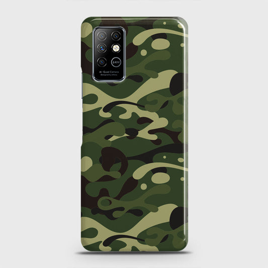 Infinix Note 8 Cover - Camo Series - Forest Green Design - Matte Finish - Snap On Hard Case with LifeTime Colors Guarantee (Fast Delivery)