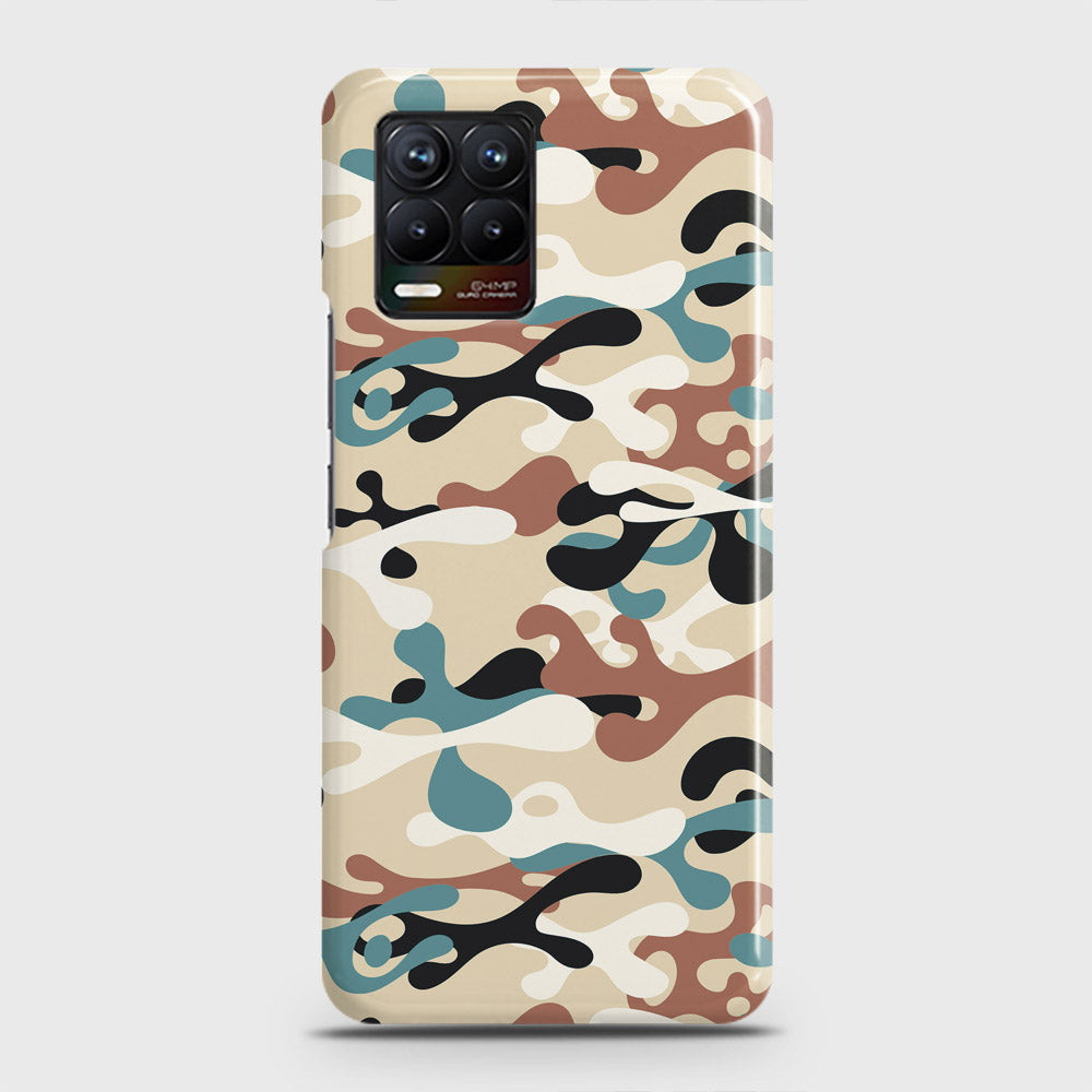 Realme 8 Pro Cover - Camo Series - Black & Brown Design - Matte Finish - Snap On Hard Case with LifeTime Colors Guarantee (Fast Delivery)