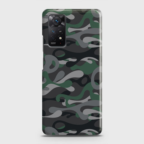 Xiaomi Redmi Note 11 Cover - Camo Series - Green & Grey Design - Matte Finish - Snap On Hard Case with LifeTime Colors Guarantee (Fast Delivery)