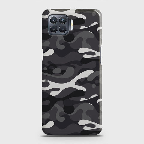 Oppo A93 Cover - Camo Series - White & Grey Design - Matte Finish - Snap On Hard Case with LifeTime Colors Guarantee (Fast Delivery)