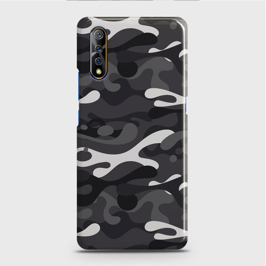 Vivo Y51 (2020 September) Cover - Camo Series - White & Grey Design - Matte Finish - Snap On Hard Case with LifeTime Colors Guarantee (Fast Delivery)