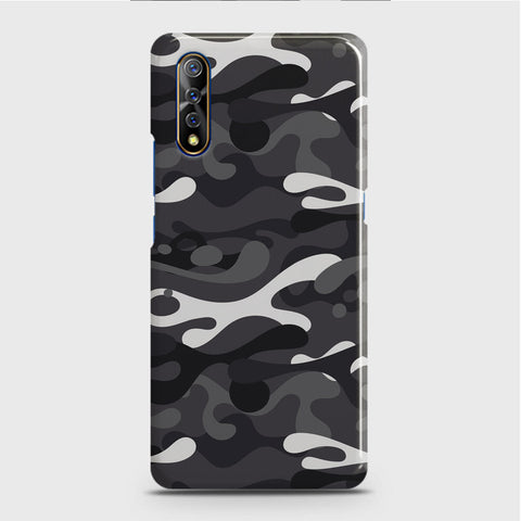 Vivo Y51 (2020 September) Cover - Camo Series - White & Grey Design - Matte Finish - Snap On Hard Case with LifeTime Colors Guarantee (Fast Delivery)