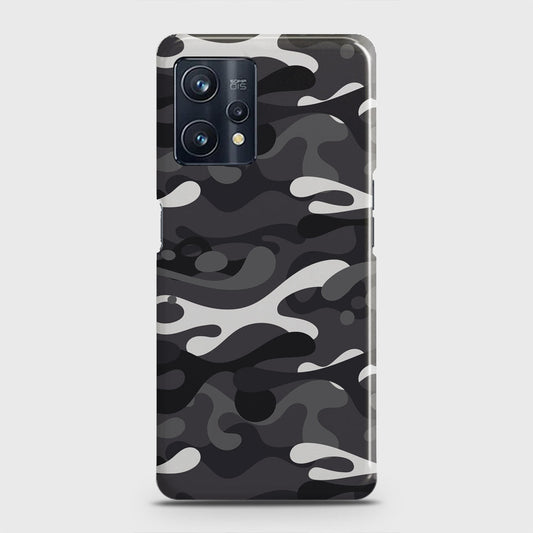 Realme 9 Pro Plus Cover - Camo Series - White & Grey Design - Matte Finish - Snap On Hard Case with LifeTime Colors Guarantee (Fast Delivery)